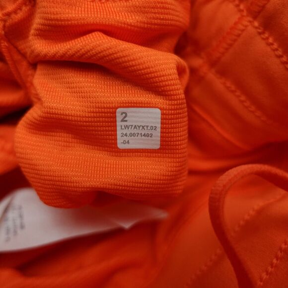 New Lululemon Size 2 Hotty Hot Shorts High Rise HR 4” Lined LITO Lit Orange - Picture 9 of 10